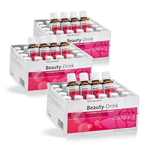 Sanct Bernhard Beauty-Drink mit Kollagen-Peptiden (VERISOL®), Hyaluronsäure, Vitaminen, Zink, Kupfer, Inhalt 90x 20ml