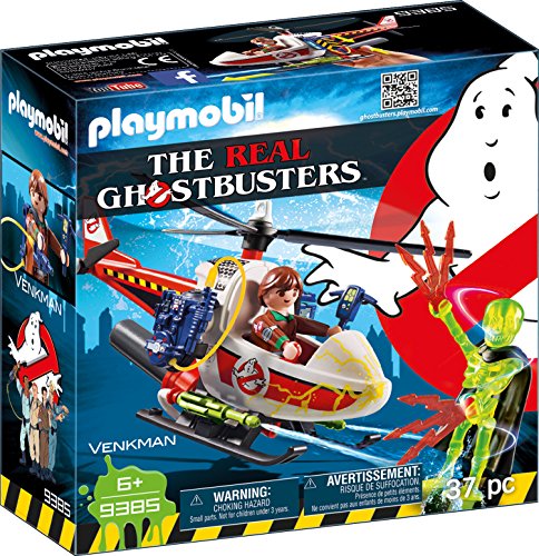PLAYMOBIL Ghostbusters 9385 Venkman mit Helikopter & echter Wasserspritze, Ab 6 Jahren