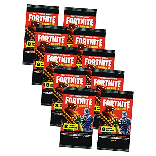 Panini Fortnite Karten Serie 3 Trading Cards - Sammelkarten (10 Booster/Tüten)