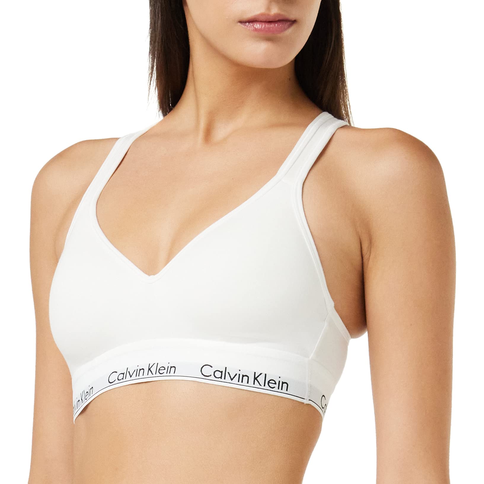 Calvin Klein Damen BH Bralette Lift Gepolstert , Weiß (White), XS