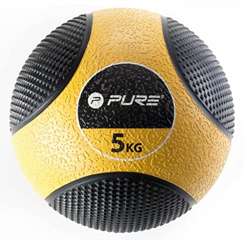 Pure 2Improve Medizinball, gelb, 5kg