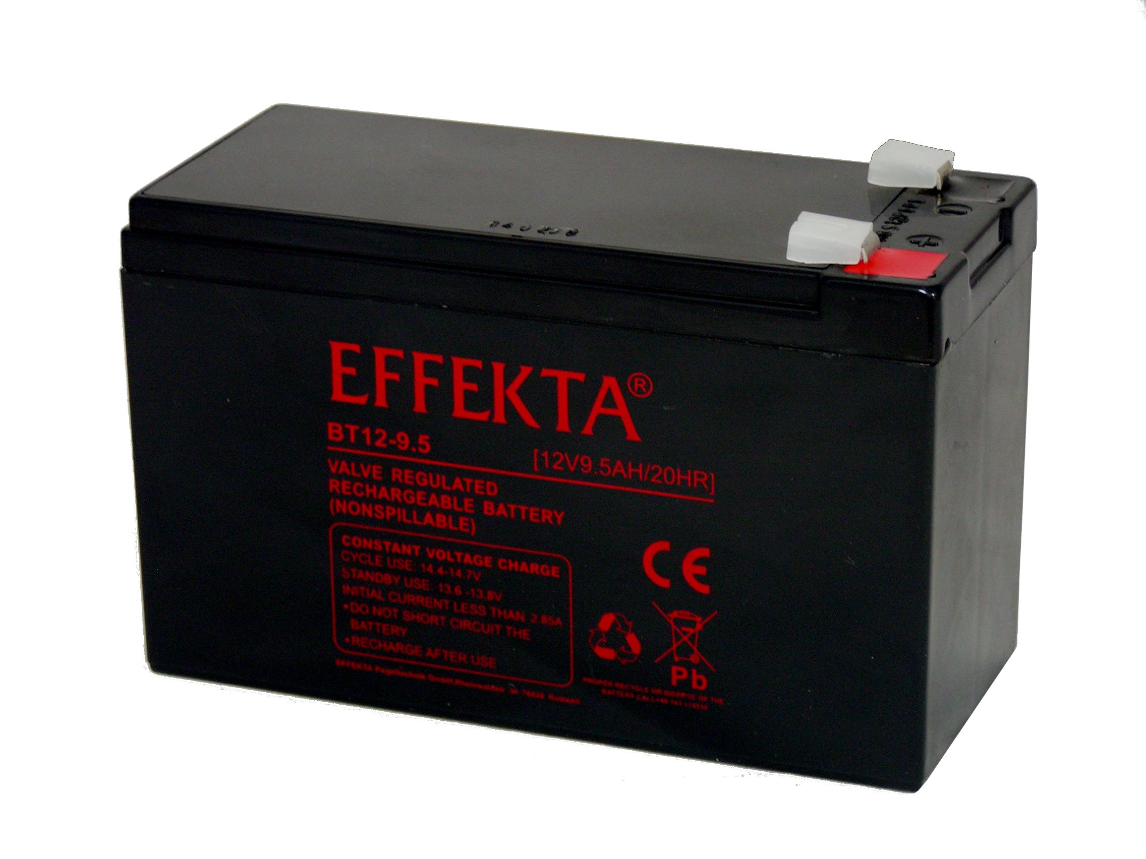 Akku Batterie Effekta BT12-9.5 12V 9,5Ah AGM Blei wie 7Ah 7,2Ah 9Ah