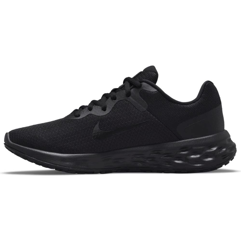 Nike Damen Revolution 6 Road Running Shoe, Black/Black-Dark Smoke Grey, 36.5 EU