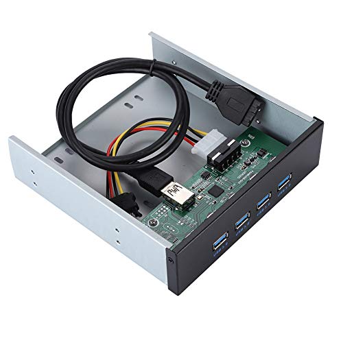 Zhiyavex Optisches USB3.0-Laufwerk Frontplatte, USB 3.0 Frontplatten-Hub, CD-ROM-Erweiterung, Mobile Rack-Unterstützung, USB-Hot-Plug,