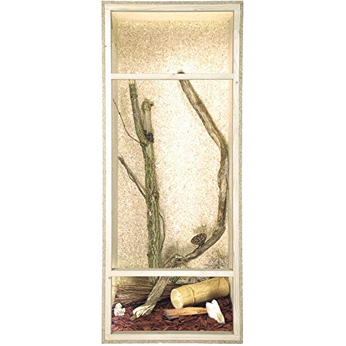 REPITERRA Terrarium für Reptilien & Amphibien, Hochterrarium, Holzterrarium mit Seitenbelüftung 60x120x60cm