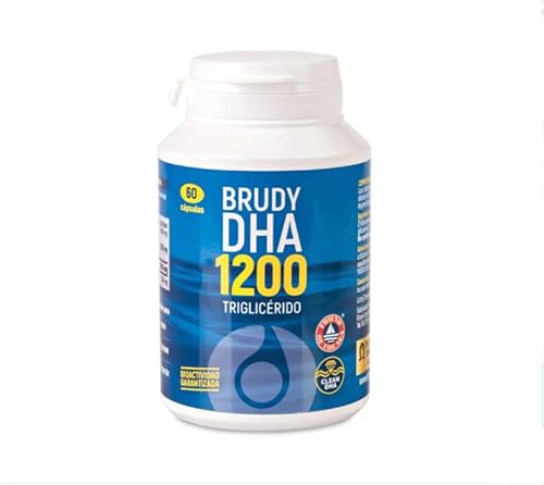 BRUDY DHA 1200 TRIGLYCERID | 60 Kapseln | Rohstoff für eine nachhaltige Fischerei | Hergestellt in der Europäischen Union | Schadstofffrei
