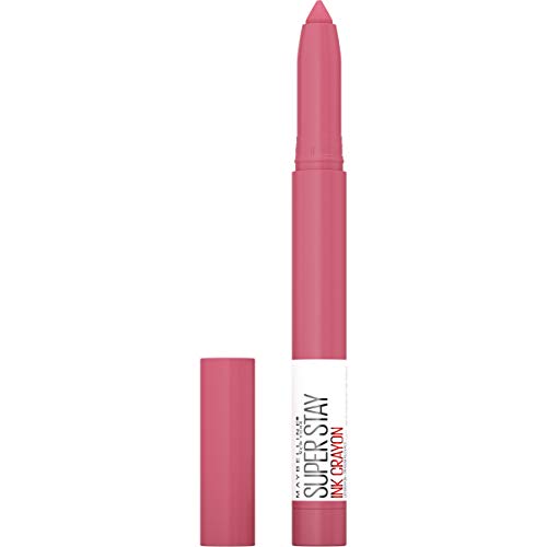 Maybelline Superstay Ink Crayon Matte Longwear Lipstick Makeup, Long Lasting Matte Lipstick with Built-In Sharpener, Keep It Fun, 0.04 oz