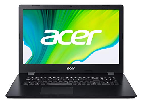 Acer Aspire 3 (A317-52-39CS) 43,9 cm (17,3 Zoll HD+) Multimedia Laptop (Intel Core i3-1005G1, 8 GB RAM, 256 GB PCIe SSD, Intel UHD , Win 10 Home) schwarz