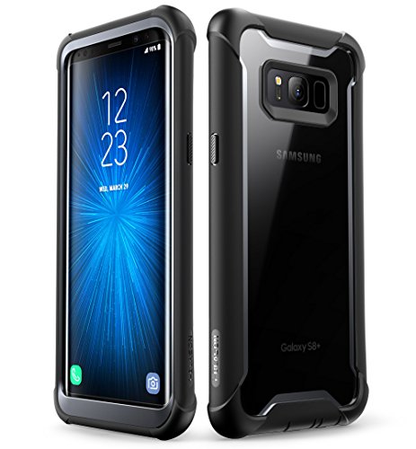 i-Blason Samsung Galaxy S8 Plus Hülle [Ares] 360 Grad Handyhülle Case Robust Schutzhülle Cover mit eingebautem Displayschutz für Galaxy S8 + Plus, Schwarz - 6.2 Zoll