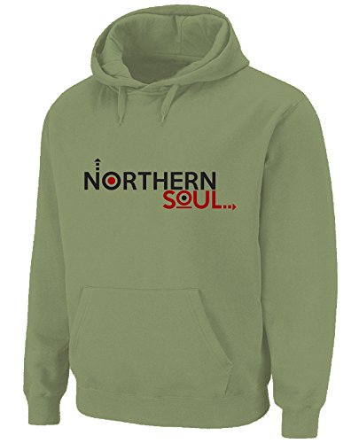Tribal T-Shirts Herren Kapuzenpullover Northern Soul Logo Gr. L, Khaki