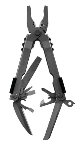 Gerber Multi-Tool mit zwei Messern und Nylon-Scheide, MP600 Bluntnose, Mit 14 Funktionen, Schwarz, 07520G1