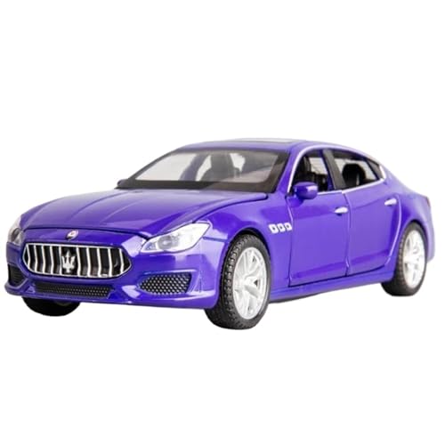 LUgez Druckguss-Auto im Maßstab 1:32 Für Maserati Quattroporte Legierung Automodell Schmelzt unter Druck Metall Auto Modell mit Ton und Licht Fahrzeug Sammlermodell (Color : B)