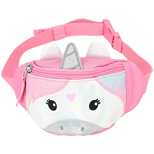 Depesche 12224 Princess Mimi-Gürteltasche in Pink für Kinder, mit Einhorn-Motiv mit Ohren und Horn, Tasche mit verstellbarem Gurt, Mehrfarbig