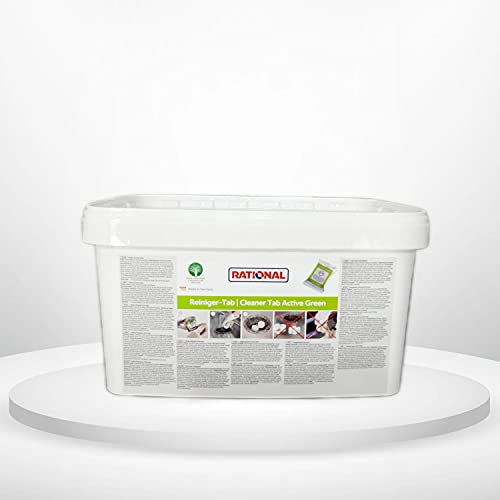 150 Stück Rational Reiniger-Tab Active Green für iCombi Pro und iCombi Classic, ideal für Kindergärten, Schnell Restaurant, Kantinen, Lebenshilfen usw.
