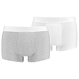 2er Pack Levis Herren Premium Trunk Boxer Shorts Unterhose Pant Unterwäsche, Farbe:White, Bekleidungsgröße:L