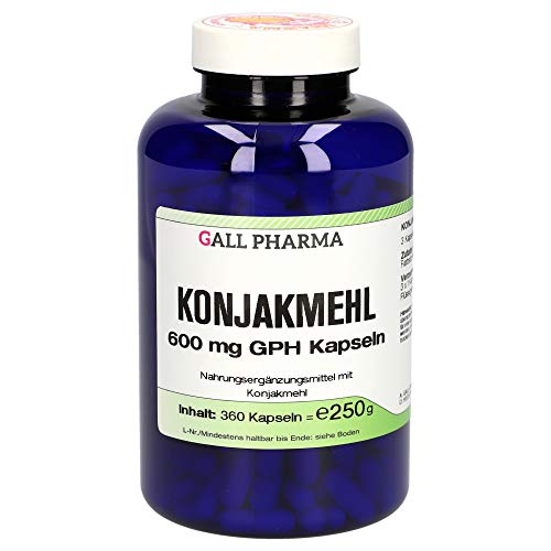 Gall Pharma Konjakmehl 600 mg GPH Kapseln 360 Stück