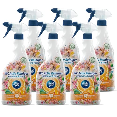Ambi Pur WC Aktiv Reiniger Spray Citrus & Waterlilly 750ml (6er Pack)