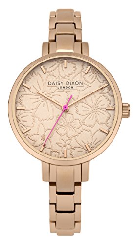 DAISY DIXON Damen Analog Quarz Uhr mit Edelstahl Armband DD043RGM
