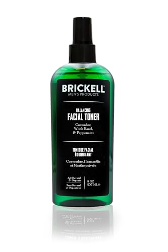 Brickell Men's Products balancing toner für männer, natur- und bio-alkohol-free gurke, minze gesichtswasser mit hamamelis, 237 mL, duftend