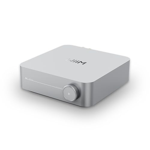 WiiM Amp: Multiroom-Streaming-Verstärker mit AirPlay 2, Chromecast, HDMI & Sprachsteuerung - Streamen Sie Spotify, Amazon Music, Tidal & mehr - Silber