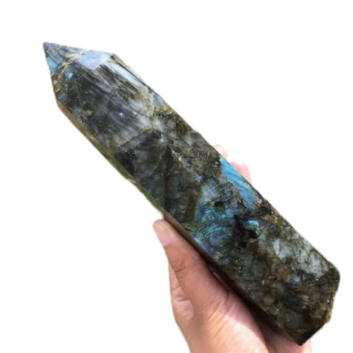 HLELU -Heimdekoration, natürliche Kristall-Obelisk-Quarz-Zauberstab-Turm-Heilgeschenke, natürlicher Kristall (Size : 900-950g) WEISHENYIN (Material : 1000g)