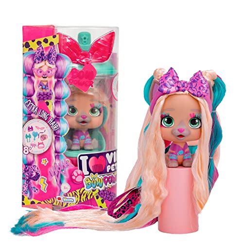 VIP PETS Bow Power Kim S6 | Puppe zum Sammeln im angesagten Urban-Look, mit langen Haaren zum stylen und dekorieren - Spielzeug und Geschenk für Mädchen und Jungen ab 3 Jahren