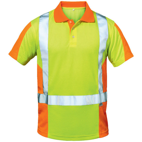Elysee 22725-XL Warnschutz Polo-Shirt Zwolle Größe XL in gelb/orange