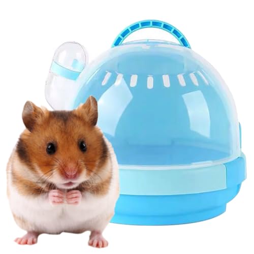 Transportkäfig für Kleintiere mit Wasserflasche, tragbar, kreativ, Hamster, Kleintierkäfige