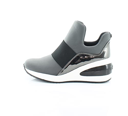 DKNY Damen Sneaker, Stahl/Gunmetal Borg, 41.5 EU Weit
