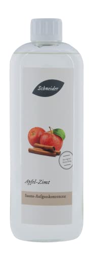 Saunabedarf Schneider - Aufgusskonzentrat Apfel - Zimt - fruchtig-tropischer Saunaaufguss - 1000ml Inhalt