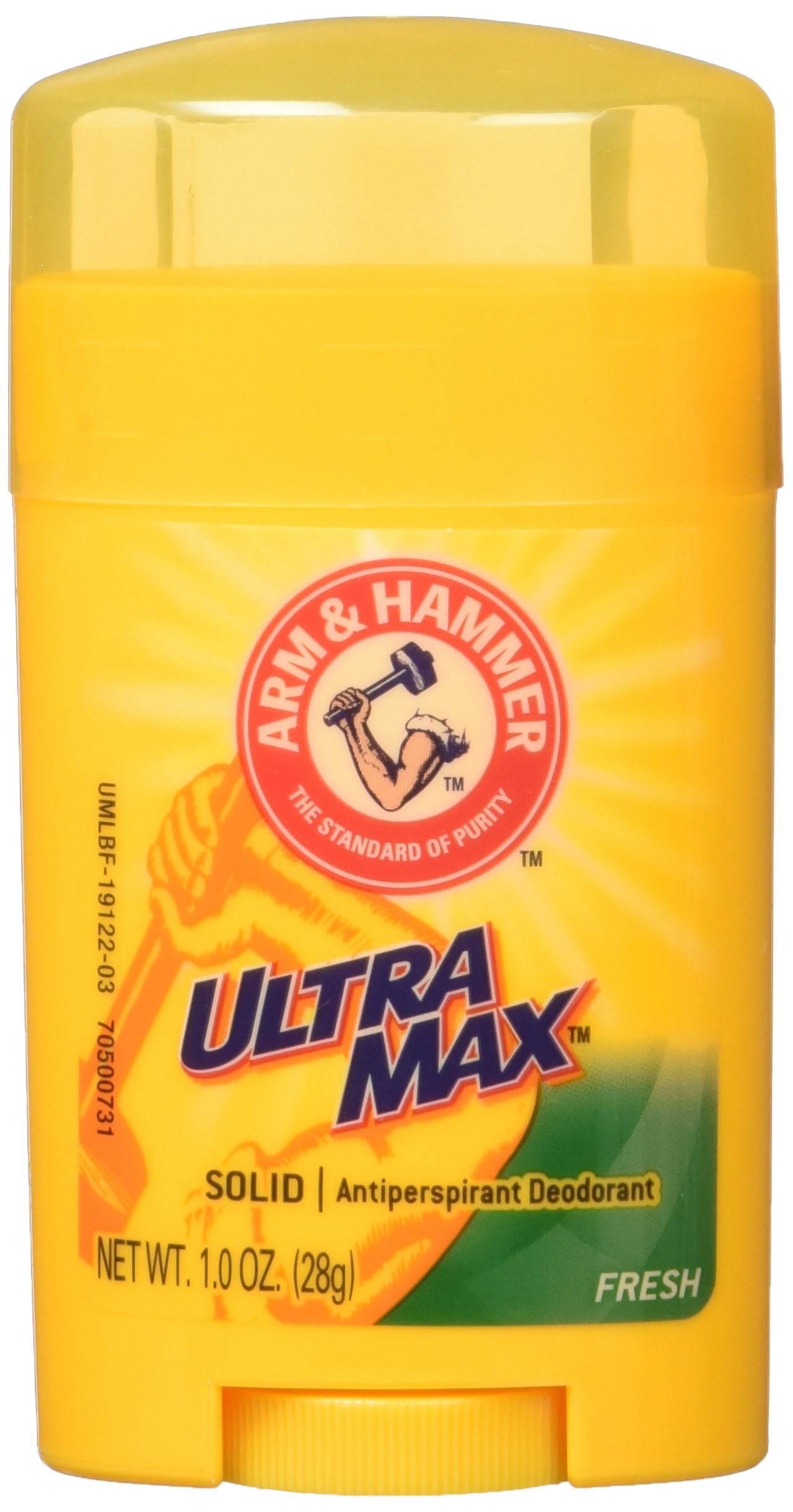 Arm & Hammer ULTRA-MAX Antiperspirant/Deodorant, Fresh INVISIBLE SOLID, Net wt 3.0 oz, (1.0 oz/stick) by Arm & Hammer