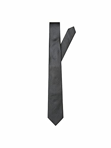 SELECTED HOMME Herren SLHNEW TEXTURE TIE 7CM NOOS B Krawatte, Blau Dark Sapphire, One Size