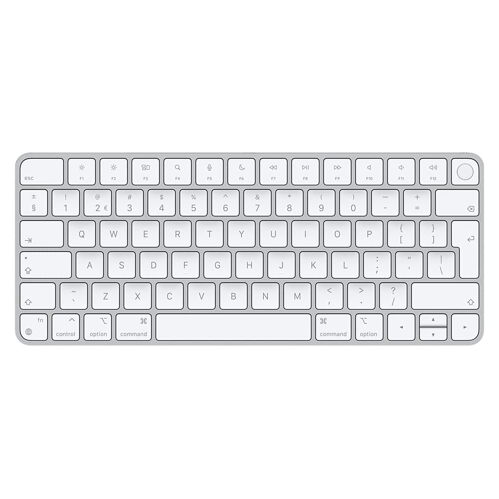 Apple Magic Keyboard mit Touch ID: Bluetooth, wiederaufladbar. Kompatibel mit Mac Computern Chip; Ungarisch, Weiße Tasten