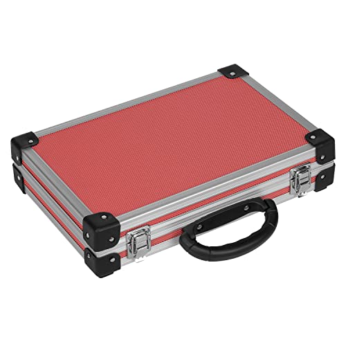 anndora Werkzeugkoffer kleiner Alurahmenkoffer 32,5 x 24 x 8,5 cm Schutzkoffer - rot