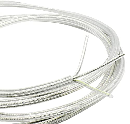 10m Kabel Transparent 3 x 0,75mm² isolierte Leitung 3G PVC Leuchtenkabel Lampenkabel Strom-Kabel parallel