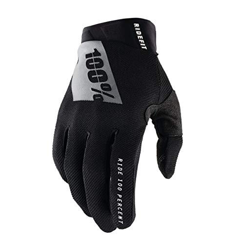 100% Ridefit Handschuhe (Größe L, Schwarz)