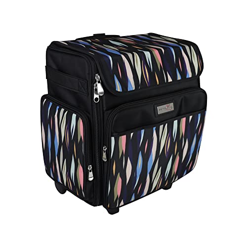 Everything Mary 2022 Scrapbook Rolling Totes, Schwarz Abstrakt