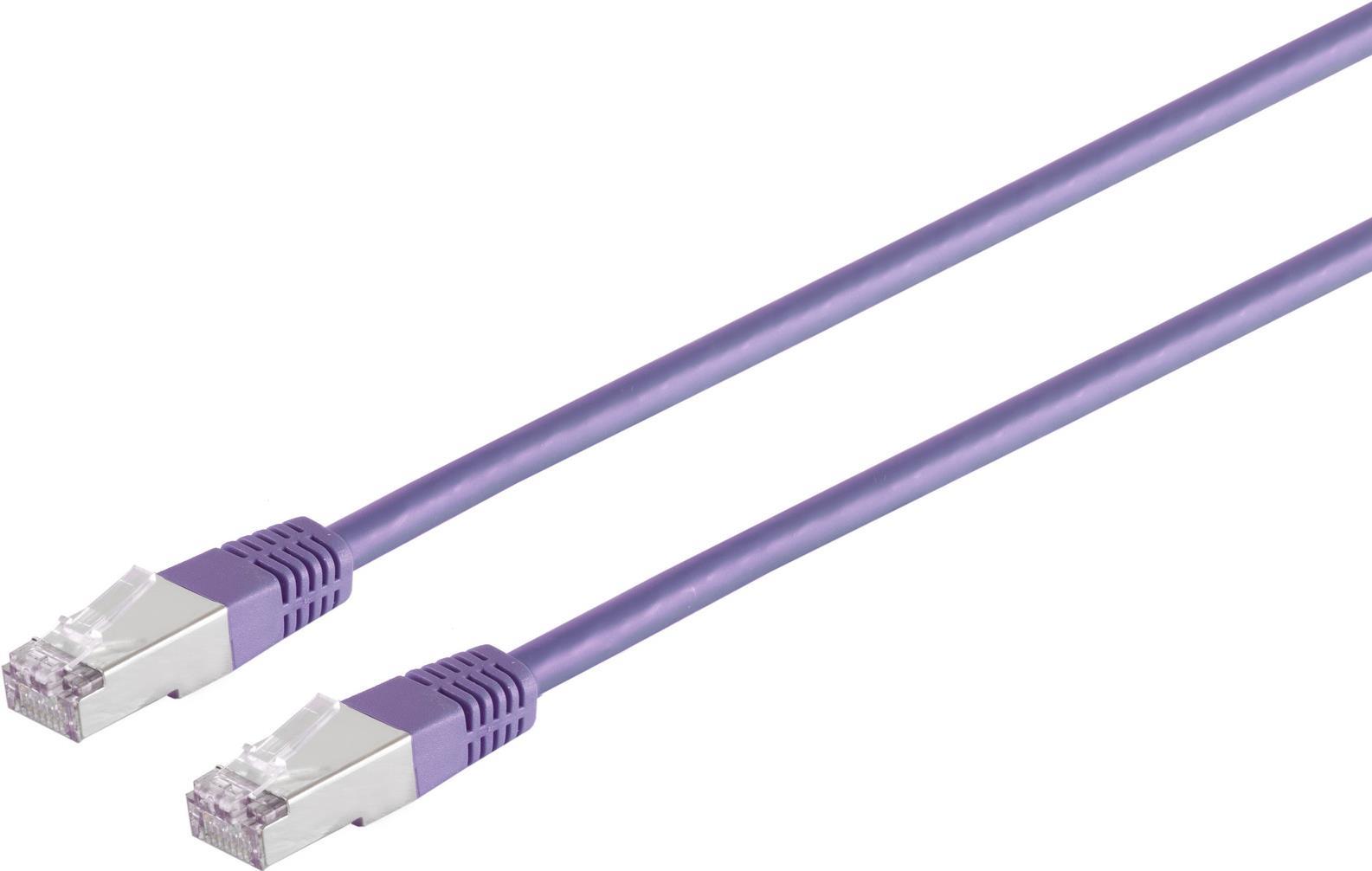 S/CONN maximum connectivity Netzwerkkabel-Patchkabel, cat. 5e, SF/UTP, violett1,5m (75211-1.5V)