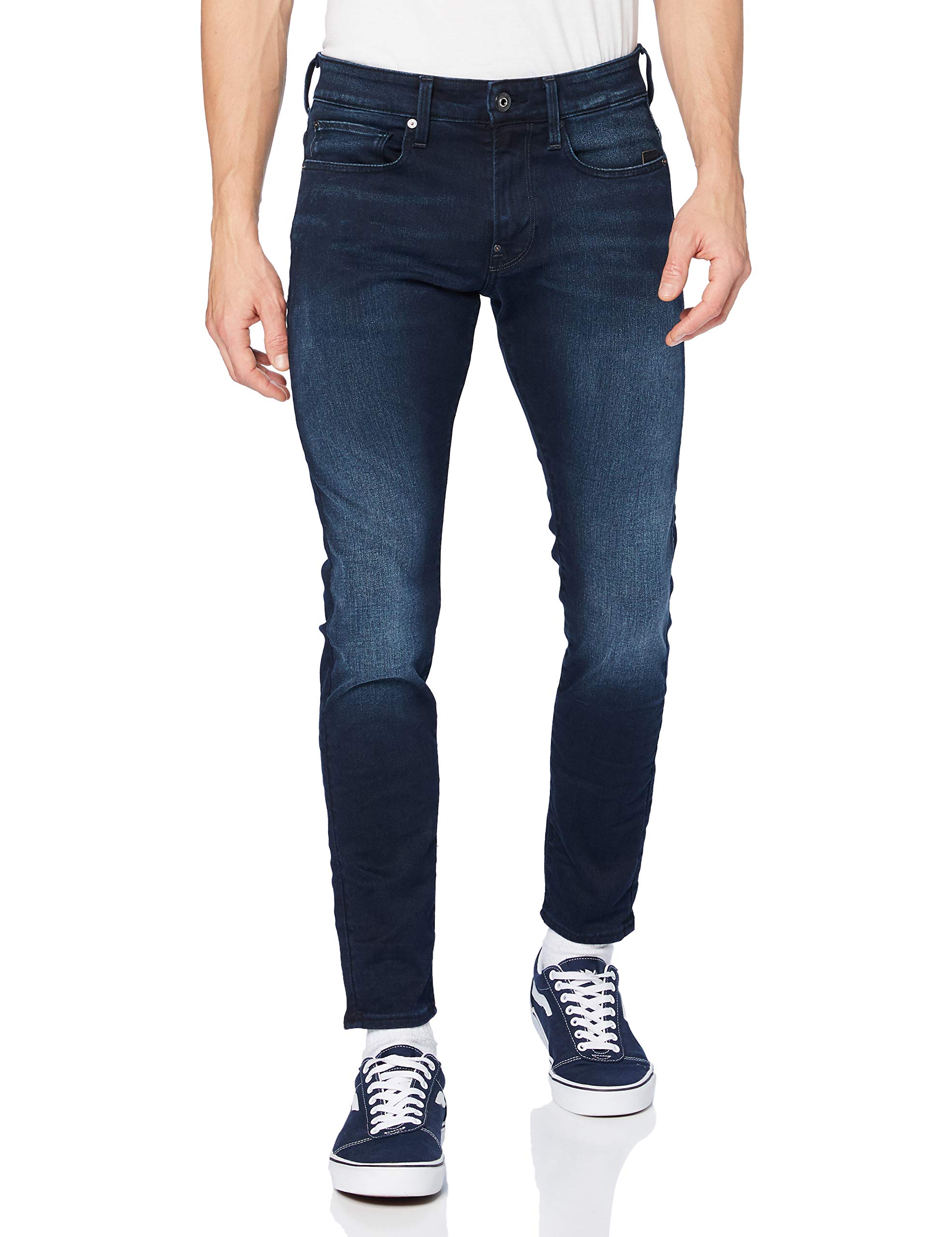 G-STAR RAW Herren Revend Skinny Jeans, Blau (dk aged 51010-6590-89), 36W / 32L
