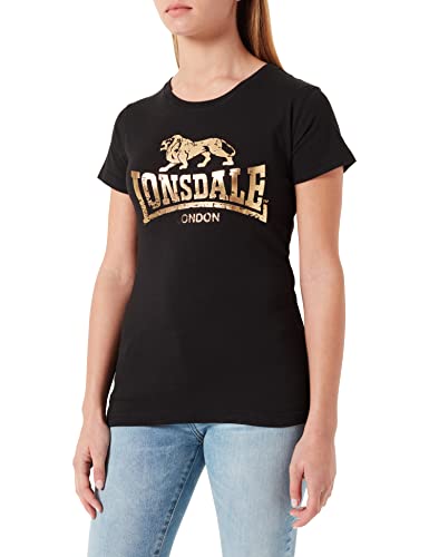 Lonsdale Women's BANTRY T-Shirt, Black, XS