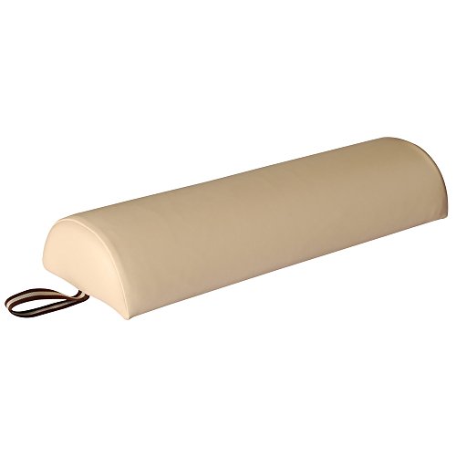 Master Massage Knierolle Halbrolle Nackenrolle 23cm X 11cm X 66cm Lagerungshilfe Lagerungsrolle Rollen Polster für Massage Therapie und Massageliege Sahne