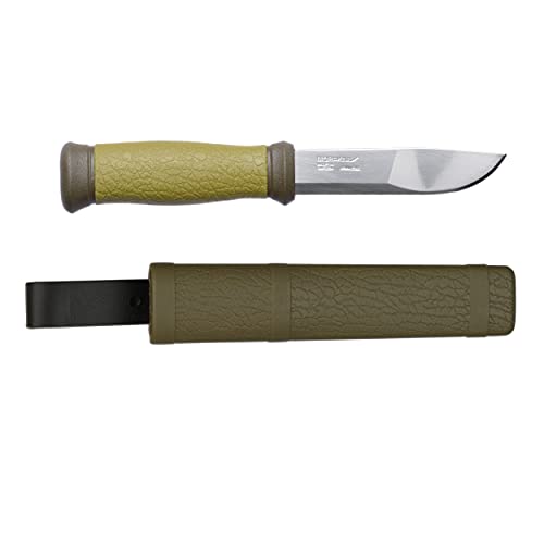 Morakniv Uni Messer Gürtelmesser, Stahl 12C27, Kunststoff-Scheide, mehrfarbig, One Size