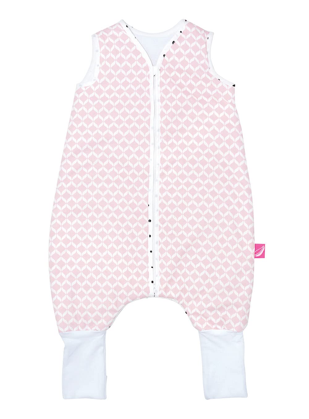 Babyschlafsack aus Baumwolle mit Beinen gefüttert von Motherhood - kuscheliger Babyschlafsack Öko Tex Standard TOG 2, Größe: 1-1,5 Jahre, rosa classics