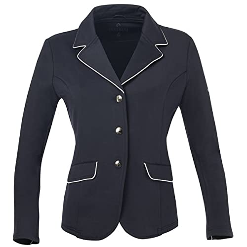 Equi-Theme/Equit'M Unisex's 988480712 Soft Classic Competition Jacke, Navy/White Piping, One Size, 988480712