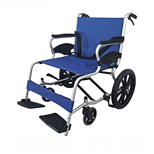 Leichter Faltender Transit-Reise-Rollstuhl Mit Lapbelt, Faltender Transport-reisender Rollstuhl Mit Handbremse, Wiegt 10kg