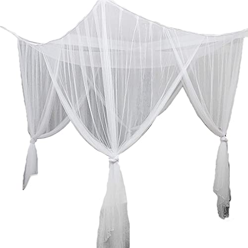 PAPABA 4 Corner Post Bed Canopy Dipteran Full Queen King Dimension Netting