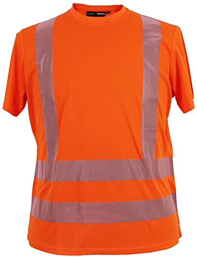 marc & mark Übergrößen Warn-T-Shirt Orange 6XL