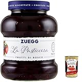 6x Zuegg La Pasticceria Frutti di bosco, Marmelade Beeren Konfitüre Brotaufstriche Italien 700 g + Italian Gourmet polpa 400g