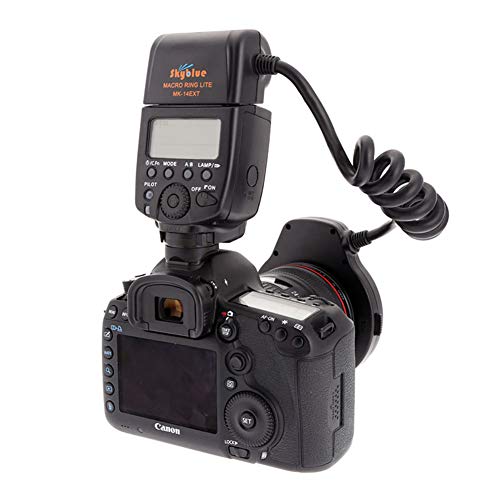Meike MK-14EXT LED E-TTL Makro Ring Flash Für Canon 5D II III 6D 7D 60D 70D 700D SLR Kamera mit 7 Adapter Ring
