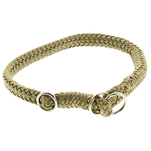 Dinoleine Hunde-Halsband/Stoppwürger, Größenverstellbar, Polyester, Größe: XS/ 35 cm, Sand, 241105